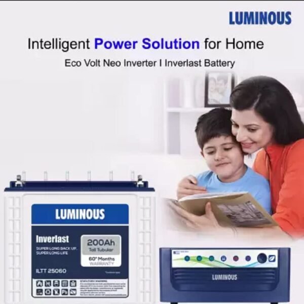 Battery Combo ( 1050VA/12V Inverter with ILTT 25060 36+24M WARRANTY Tall Tubular 200Ah Battery + Trolley) for Home, Office & Shops - Image 6