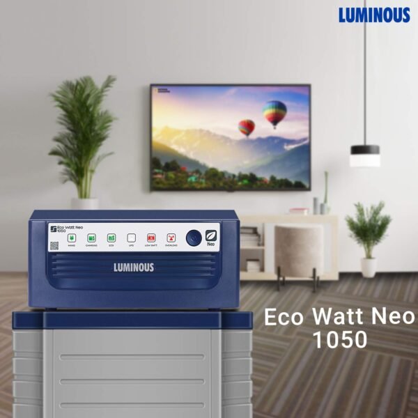 LUMINOUS 1050/12V ECO VOLT NEO Pure Sine Wave Inverter - Image 3