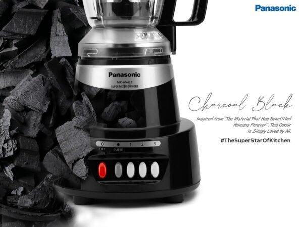 Panasonic MX-AV-425 600 watt Juicer Mixer Grinder (Charcoal Black) - Image 4
